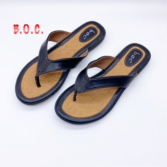 boc Shoes - B.O.C. Black T strap Comfort Sandal 10
